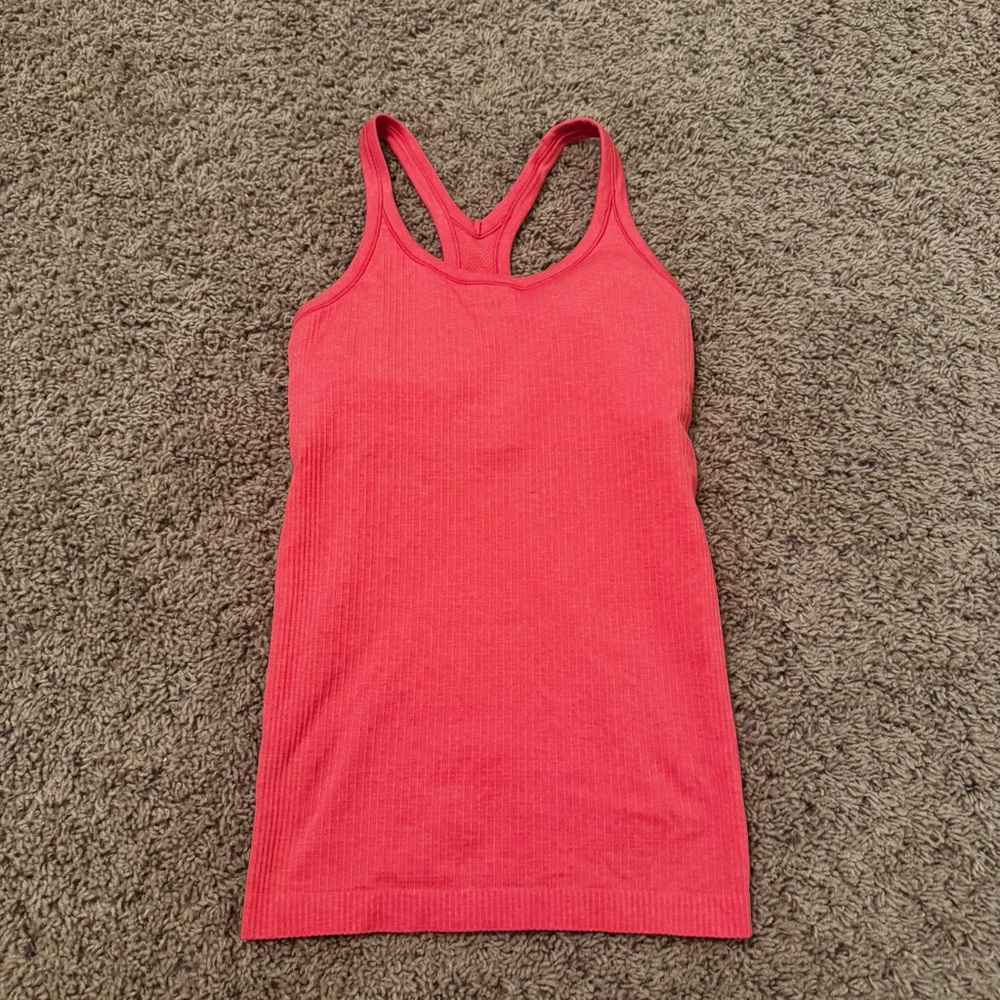 Lululemon Ebb to Street Pink Tank Top